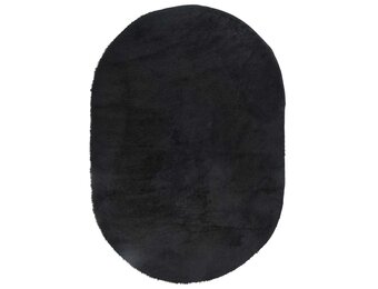 vidaXL Hoogpolig vloerkleed NAVARRA 300x200 cm polyester zwart