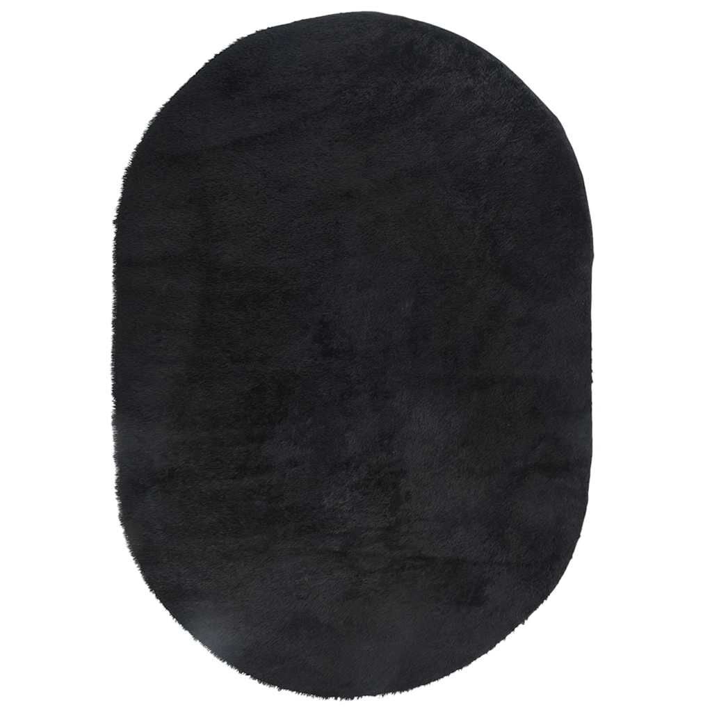 Hoogpolig vloerkleed NAVARRA 300x200 cm Zwart - 72% Korting