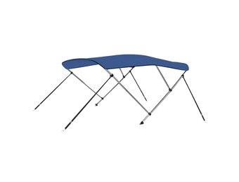 vidaXL Biminitop 3-boogs 183x160x137 cm Blauw - 35% Korting