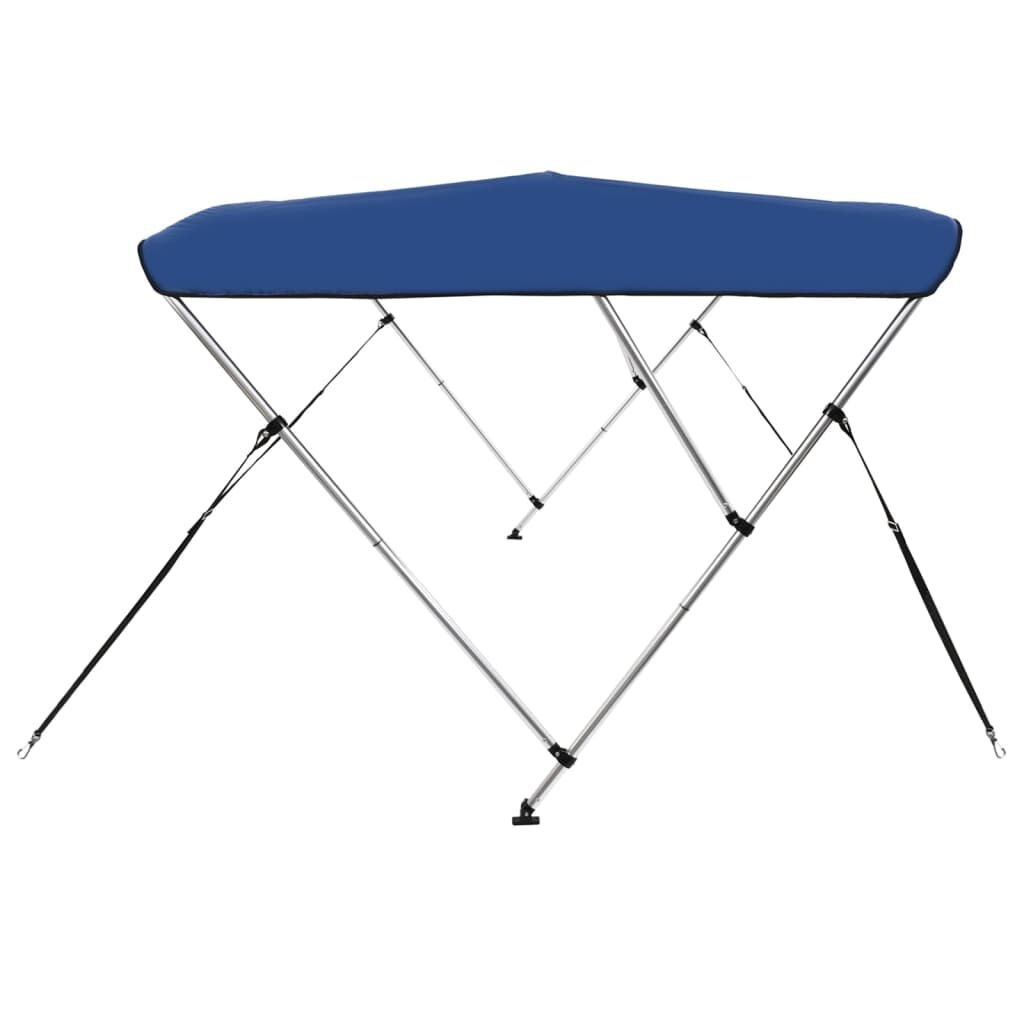 vidaXL Biminitop 3-boogs 183x160x137 cm Blauw - 35% Korting