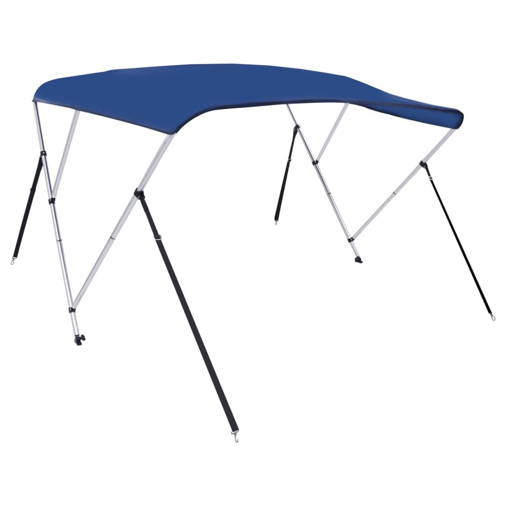 vidaXL Biminitop 3-boogs 183x160x137 cm Blauw - 35% Korting