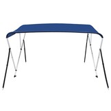 vidaXL Biminitop 3-boogs 183x160x137 cm Blauw - 35% Korting
