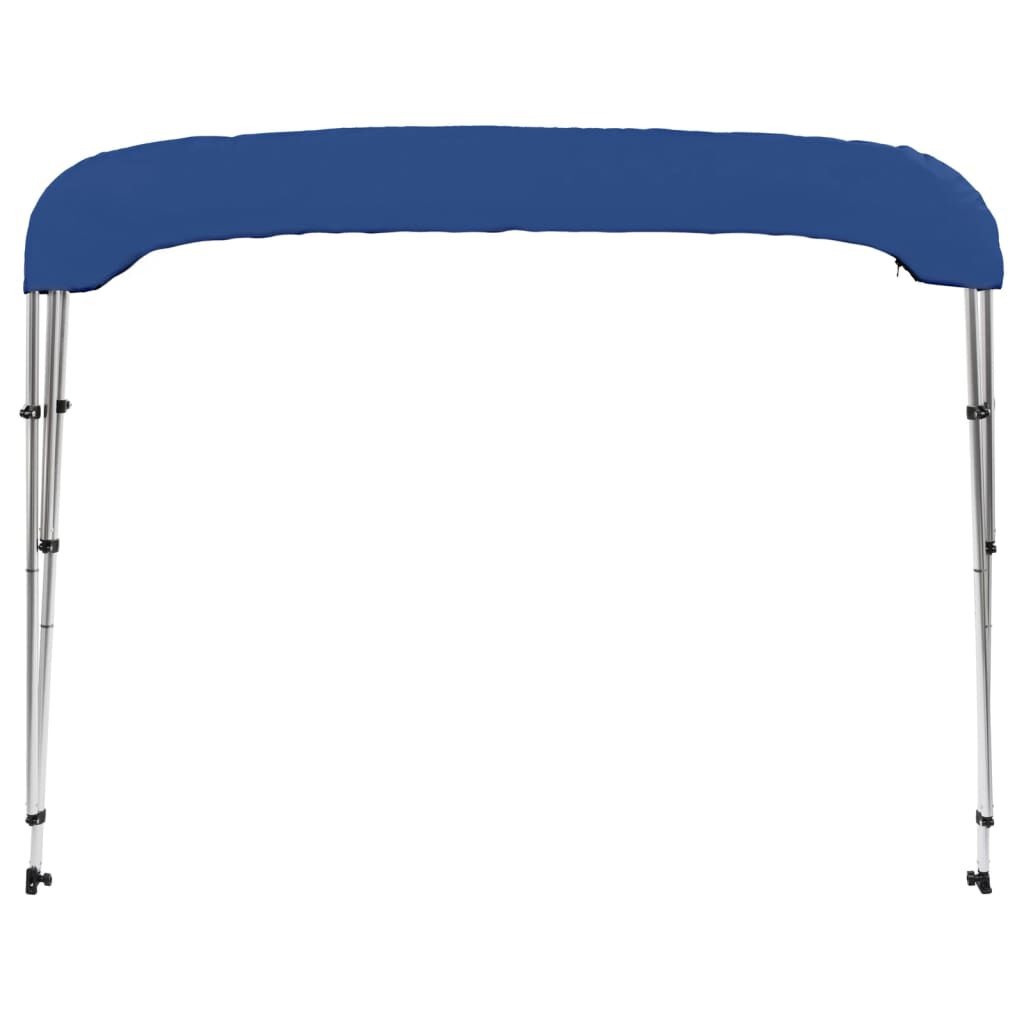 vidaXL Biminitop 3-boogs 183x160x137 cm Blauw - 35% Korting