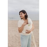Elastische Babydraagdoek 3-15kg | Serenity Sand Oat Meadow | 29% Korting