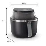 Philips Airfryer NA322/00 4,2L 1400W Zwart/Koper - 59% Korting