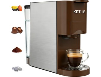 Espressomachine 4-in-1: Nespresso, Dolce Gusto, Gemalen Koffie, Pads (35% Korting)