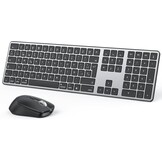 Draadloos Mac Toetsenbord & Muis, QWERTY, Oplaadbaar, Bluetooth 3 Kanalen