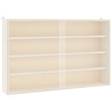 Houten Vitrinekast met Deuren - 60x8,5x37 cm - 58% Korting