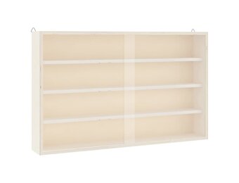 Houten Vitrinekast met Deuren - 60x8,5x37 cm - 58% Korting
