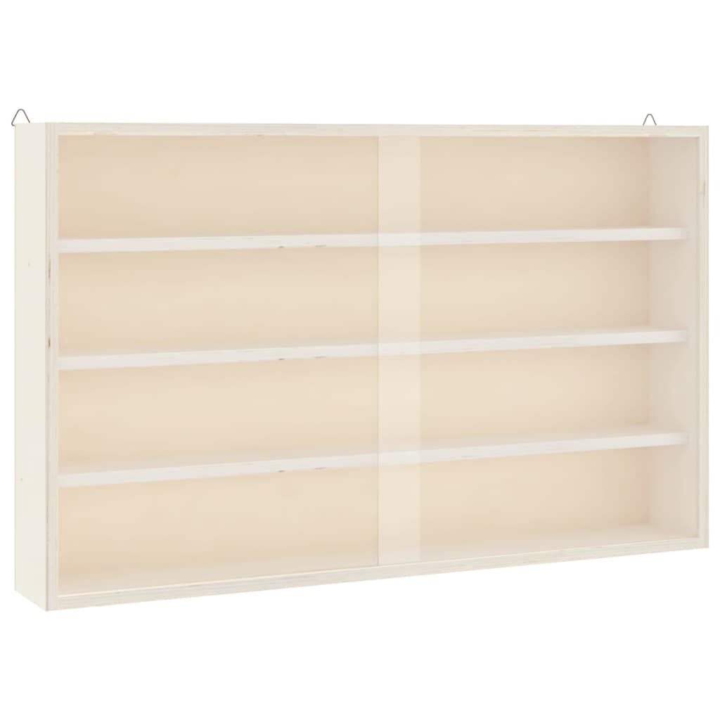 Houten Vitrinekast met Deuren - 60x8,5x37 cm - 58% Korting