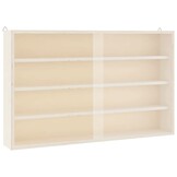 Houten Vitrinekast met Deuren - 60x8,5x37 cm - 58% Korting