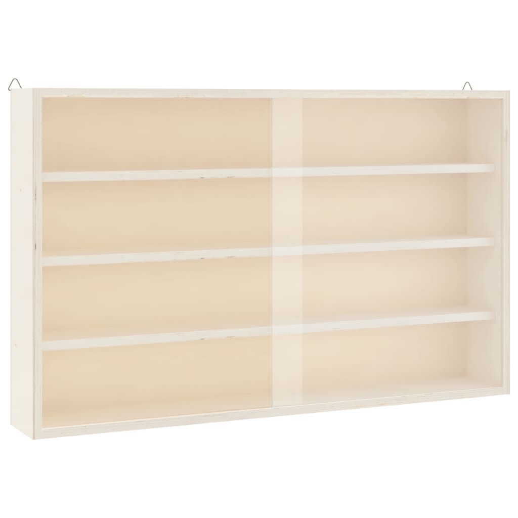 Houten Vitrinekast met Deuren - 60x8,5x37 cm - 58% Korting