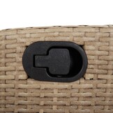 VidaXL Tuinstoelen (2x) Poly Rattan Beige Mix - Verstelbaar met Voetensteun - 35% Korting!