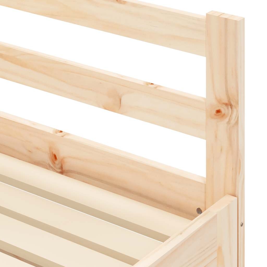 Slaapbank met onderschuifbed Massief Grenenhout - 35% Korting