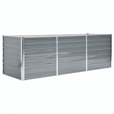 Verhoogde Plantenbak 240x80x77 cm Staal Grijs - 34% Korting