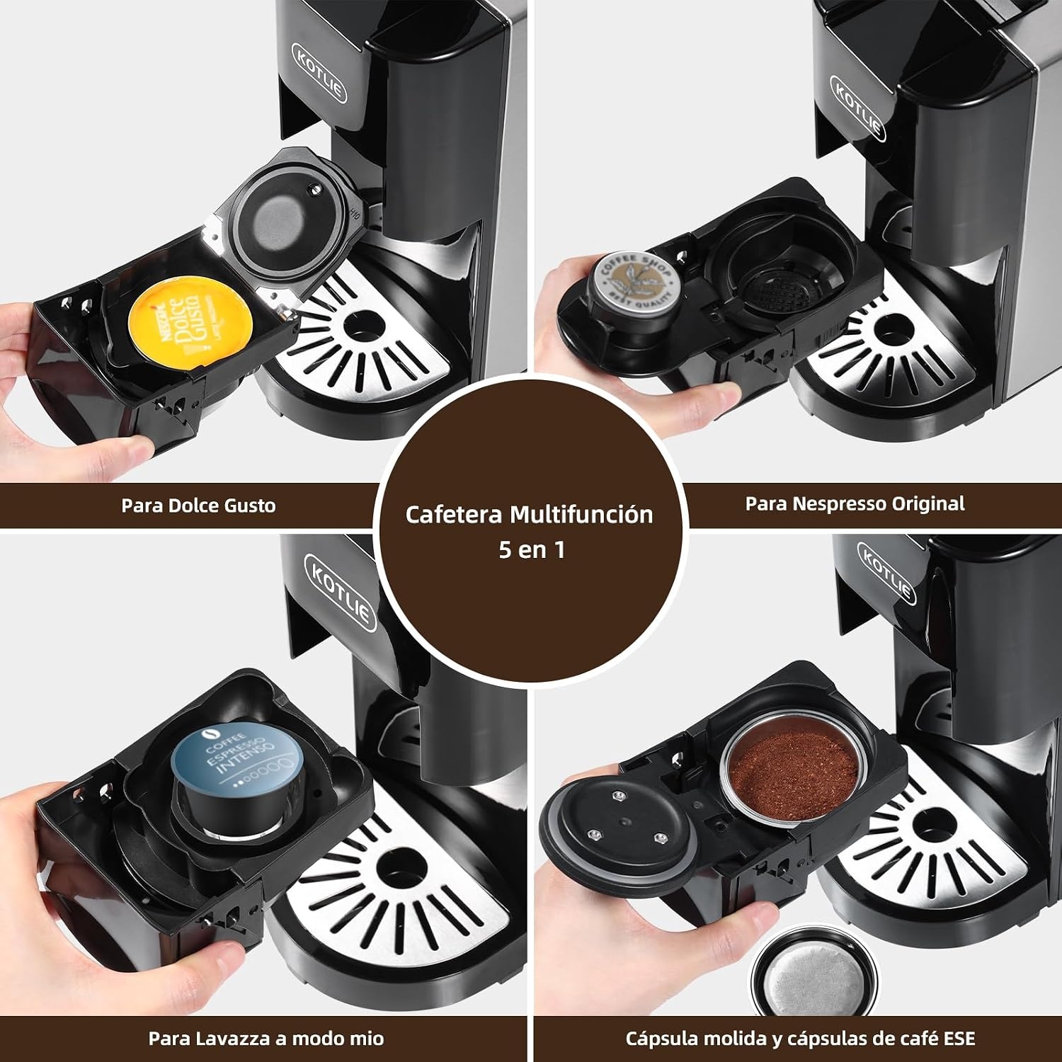 5-in-1 Koffiemachine: Warm & Koud, 7 Niveaus | 34% Korting