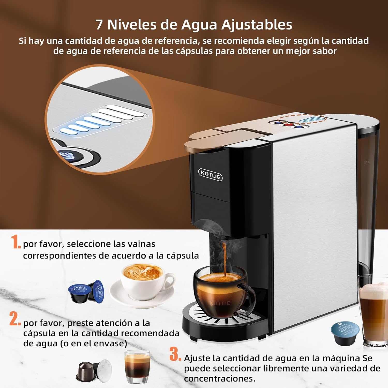 Veelzijdige 5-in-1 Koffiemachine: Warme & Koude Koffie - 34% Korting