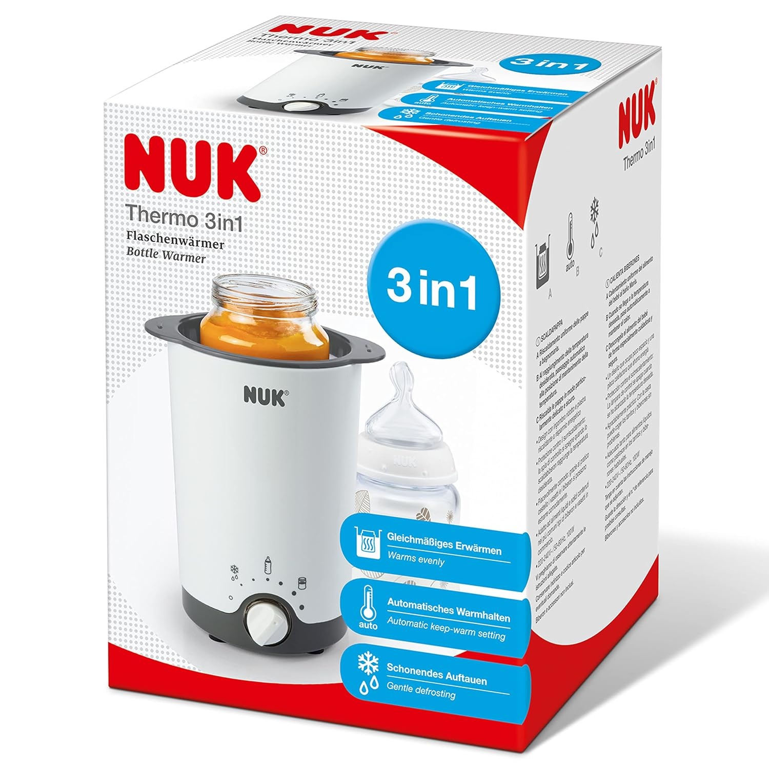 Flessenwarmer Babyvoeding & Hapjes (3-in-1) - Wit - 58% Korting