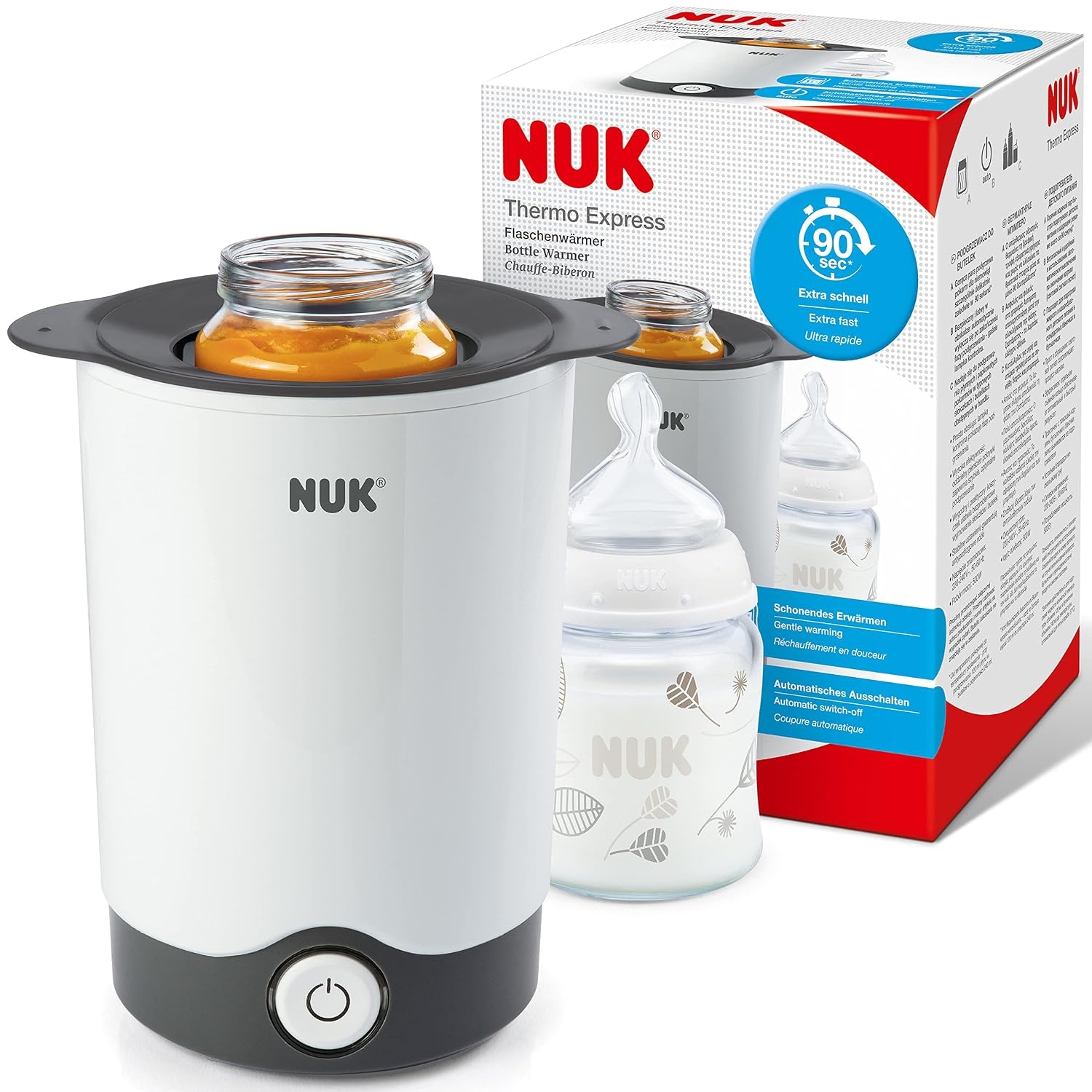 Flessenwarmer Babyvoeding & Hapjes (3-in-1) - Wit - 58% Korting