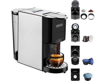 5-in-1 Koffiemachine Nespresso/Dolce Gusto, nu 34% korting