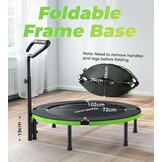 BCAN Minitrampoline 102cm met Handvat - 30% Korting