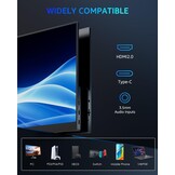 Yodoit 16" 2.5K 120Hz Draagbare Monitor - Zwart - 30% Korting