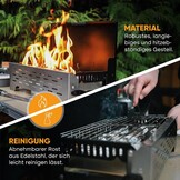 Compacte Inklapbare Camping Barbecue - Zwart - 29% Korting