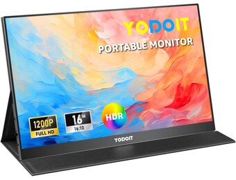 Yodoit 16" FHD Monitor met USB-C & HDMI - 29% Korting