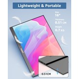 Yodoit 16" FHD Monitor met USB-C & HDMI - 29% Korting