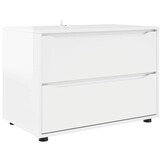 Opbergkast Hoogglans Wit 80x48x57 cm Bewerkt Hout - 72% Korting!