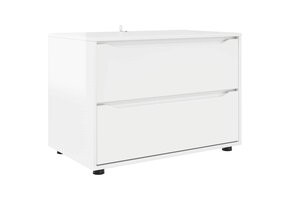 Hoogglans witte opbergkast (80x48x57cm) - 66% Korting