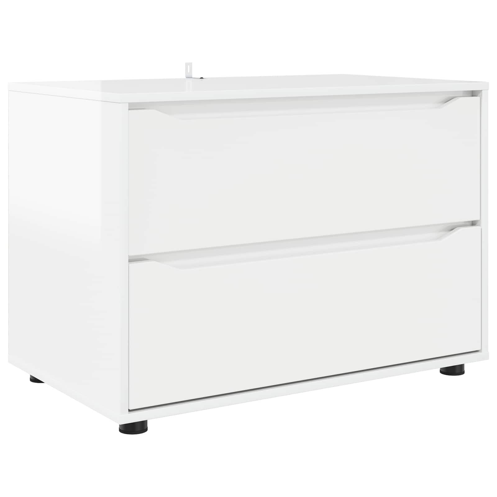 Opbergkast Hoogglans Wit 80x48x57 cm Bewerkt Hout - 72% Korting!