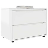 Opbergkast Hoogglans Wit 80x48x57 cm Bewerkt Hout - 72% Korting!