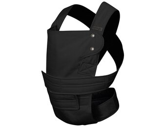 Lichte Draagzak Biologisch Katoen - Pasgeboren tot 15 kg - Zwart XL