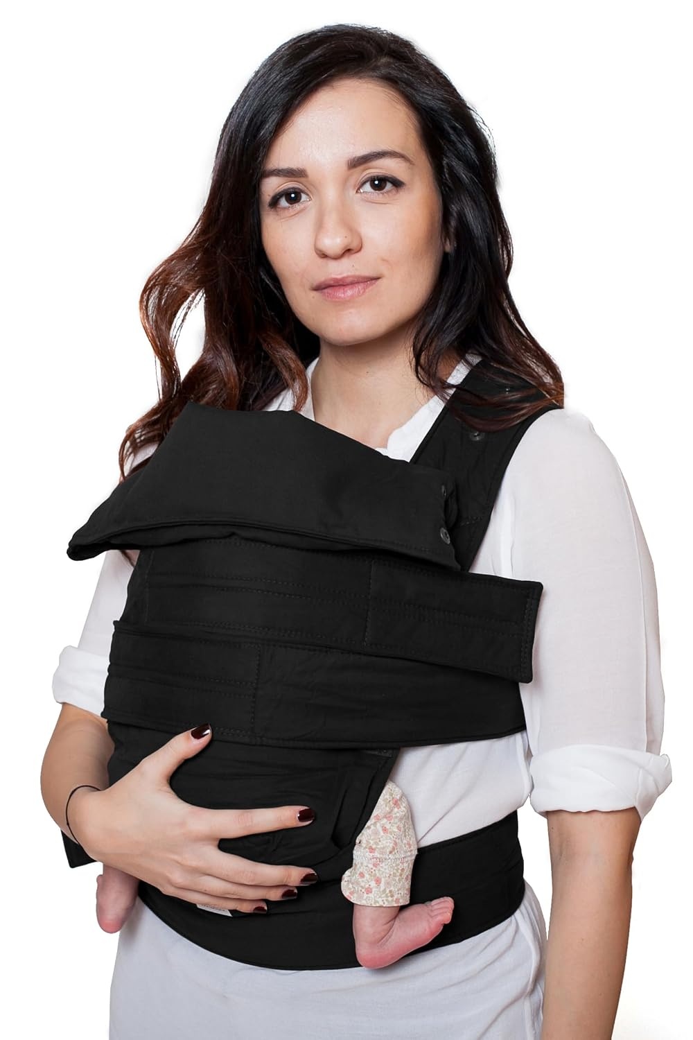 Draagzak Pasgeboren tot 15kg - Zwart XL - 60% Korting