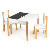 Kinder Meubelset Grenenhout - Tafel + 2 Stoelen - 34% Korting