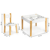 Kinder Meubelset Grenenhout - Tafel + 2 Stoelen - 34% Korting