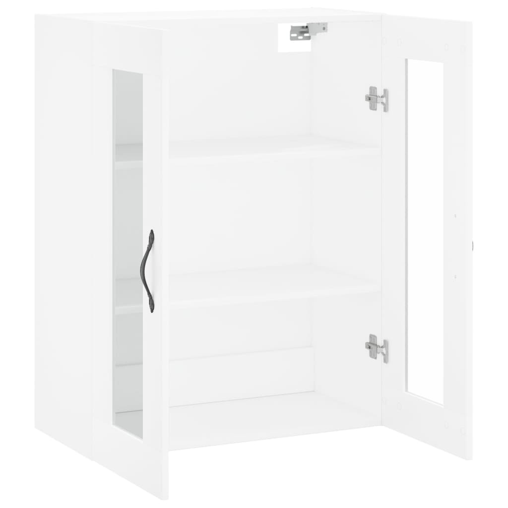 Wandkast Bewerkt Hout Wit 69,5x34x90 cm - 60% Korting