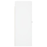 Wandkast Bewerkt Hout Wit 69,5x34x90 cm - 60% Korting