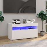 Tv-meubel Wit met LED 75x35x40cm - 34% Korting!
