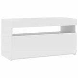 Tv-meubel Wit met LED 75x35x40cm - 34% Korting!