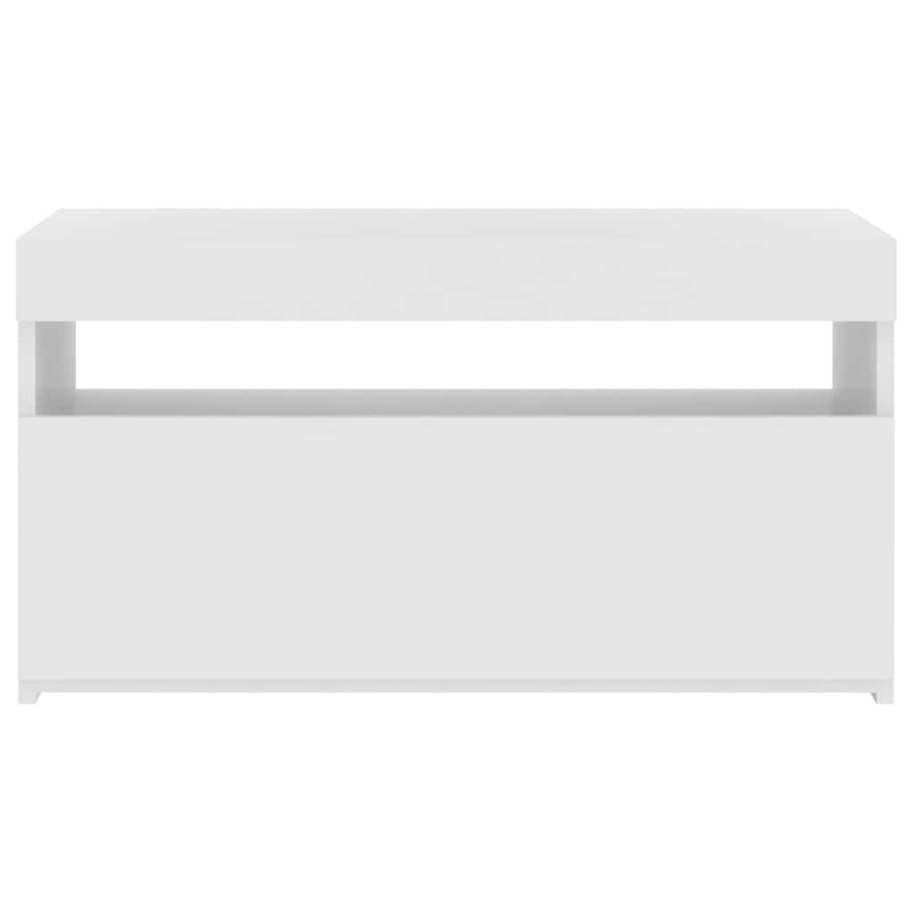 Tv-meubel Wit met LED 75x35x40cm - 34% Korting!