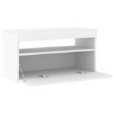 Tv-meubel Wit met LED 75x35x40cm - 34% Korting!