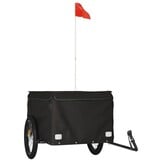 VidaXL Fietstrailer - 45 kg capaciteit, Zwart IJzer
