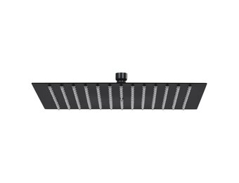 Vierkante Douchekop RVS Zwart 40x40cm - 58% Korting