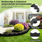 Flexibele Zwarte Tuinrand - Kunststof Golfpatroon - 10m - 32% Korting