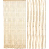 Bamboegordijn Deurgordijn 90x190cm Beige - 34% Korting!