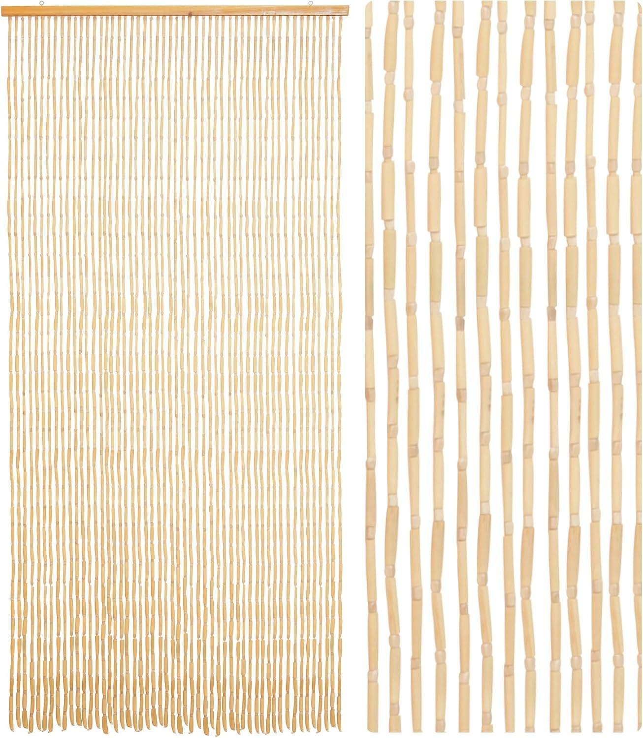 Bamboegordijn Deurgordijn 90x190cm Beige - 34% Korting!