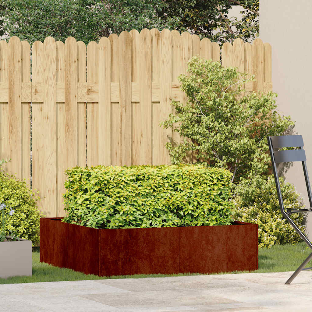 VidaXL Plantenbak Roestkleurig Staal 100x100x30 cm - 54% Korting!