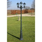 Donkergroen/Zwarte Tuinlantaarn met 3 Armen (215 cm) - 35% Korting